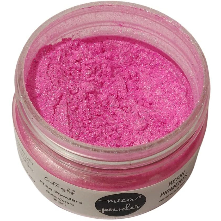 Craftangles Metallic Mica/Pearl/Resin Pigment Powders 15 Gms - Rose Quartz