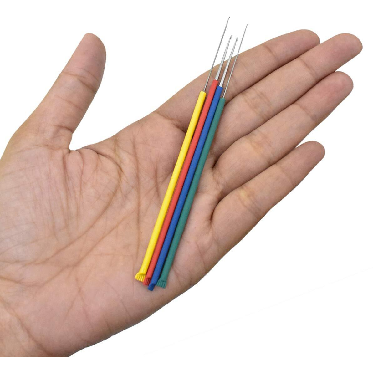 Embroiderymaterial Aari Embroidery Needles With Colorful Sleeves For Beading And Embroidery Purpose (Pack Of 4)