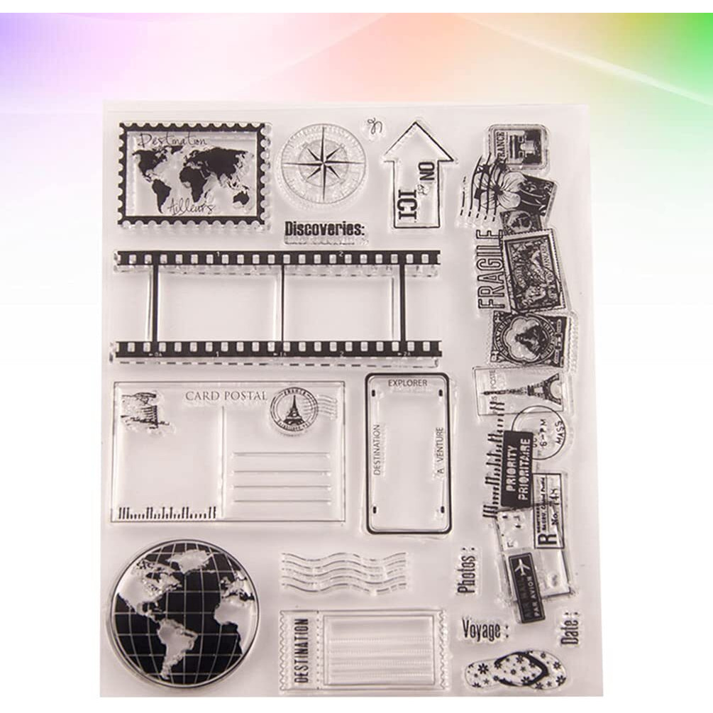 Clear Stamps Silicone Journals Stickers Hand Account Stickers Transparent Seal Stamps For Diy Craft Scrapbooking Card Photo Album Diary Decoration