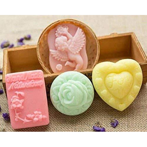 Styleys Silicone Soap Moulds For Soap Making, Loaf, Muffins, Cheesecakes (Angel Rose Shape)