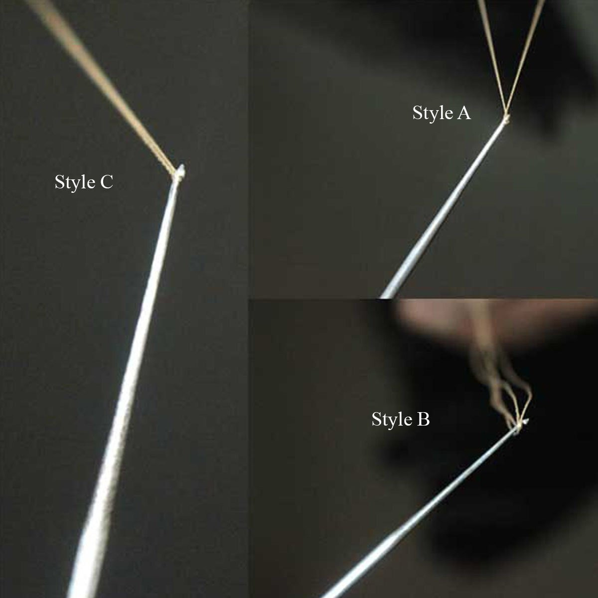 Embroiderymaterial Aari Embroidery Needles Set For Silk,Zari & Knit Thread Purpose,Pack Of 5 Needles (Style B)