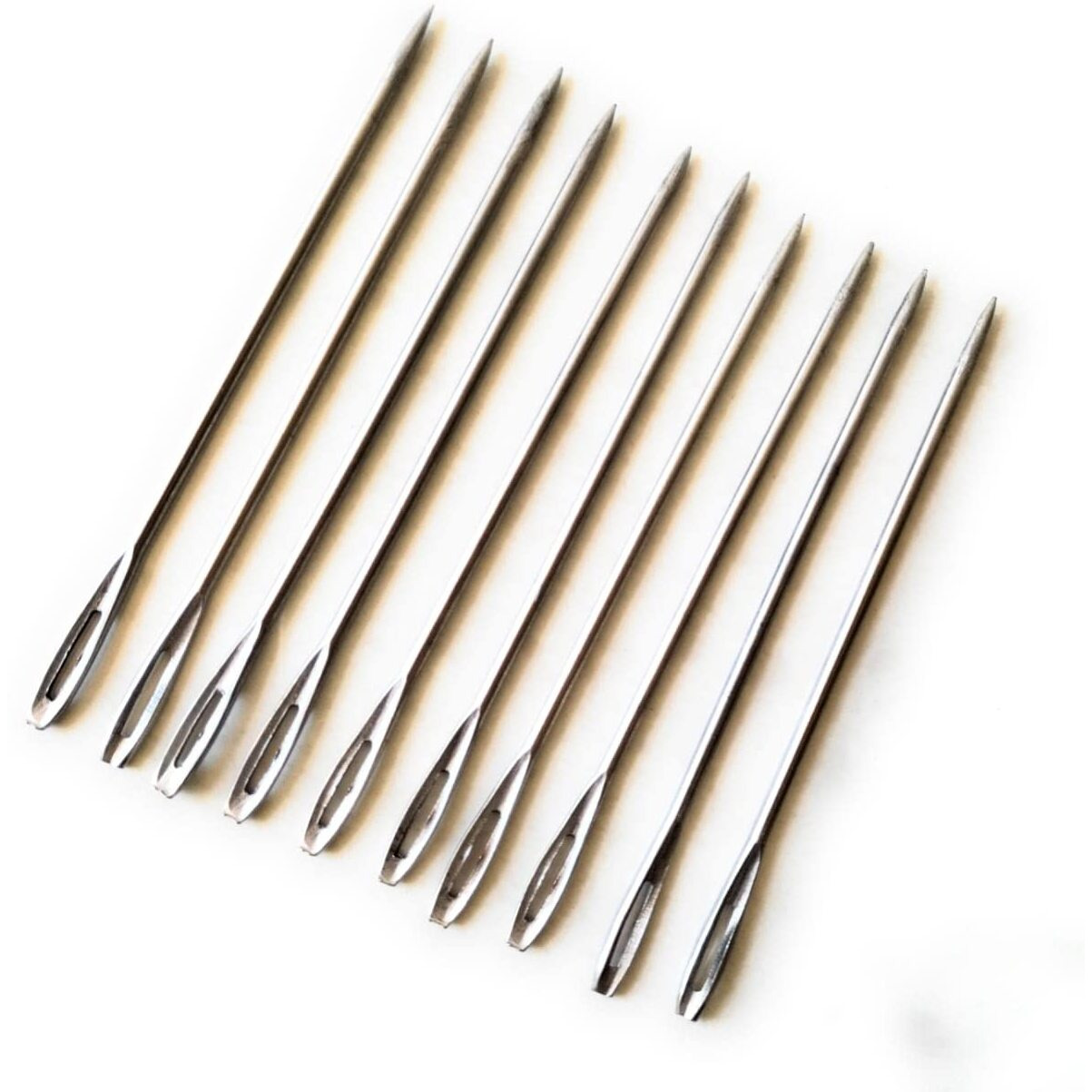Hookcart Big Needles For Stitching Gunny Bags, Canvas, Jute, Packing Bags, Stitching Needle, 5 Inch - 10 Piece