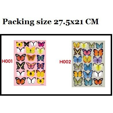 Jaamso Royals 'Multi Color 3D Butterflies' Self Adhesive Peel And Stick Wall Decor Wall Sticker And Home Decor Wall Sticker 1 Combo Pack Of 38 Cm Pcs (21 Cm X 29.7 Cm (2 Sheet)