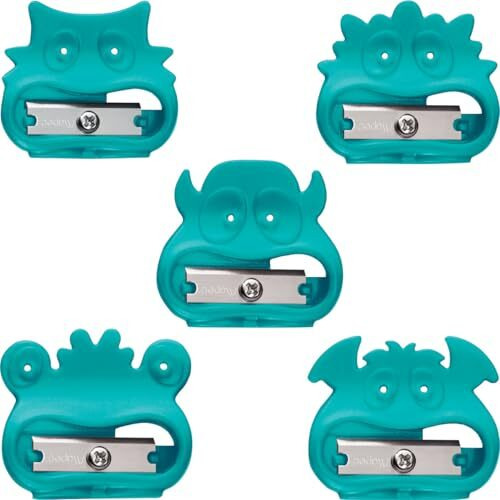 Maped Vivo Monster 1H Sharpener-Pack Of 65|Compact & Long Lasting|Smooth Sharpening|Cartoon Collective Sharpening Tool|Fancy & Cute Designs For Kids|Useful For School, Office & Gifting Purpose