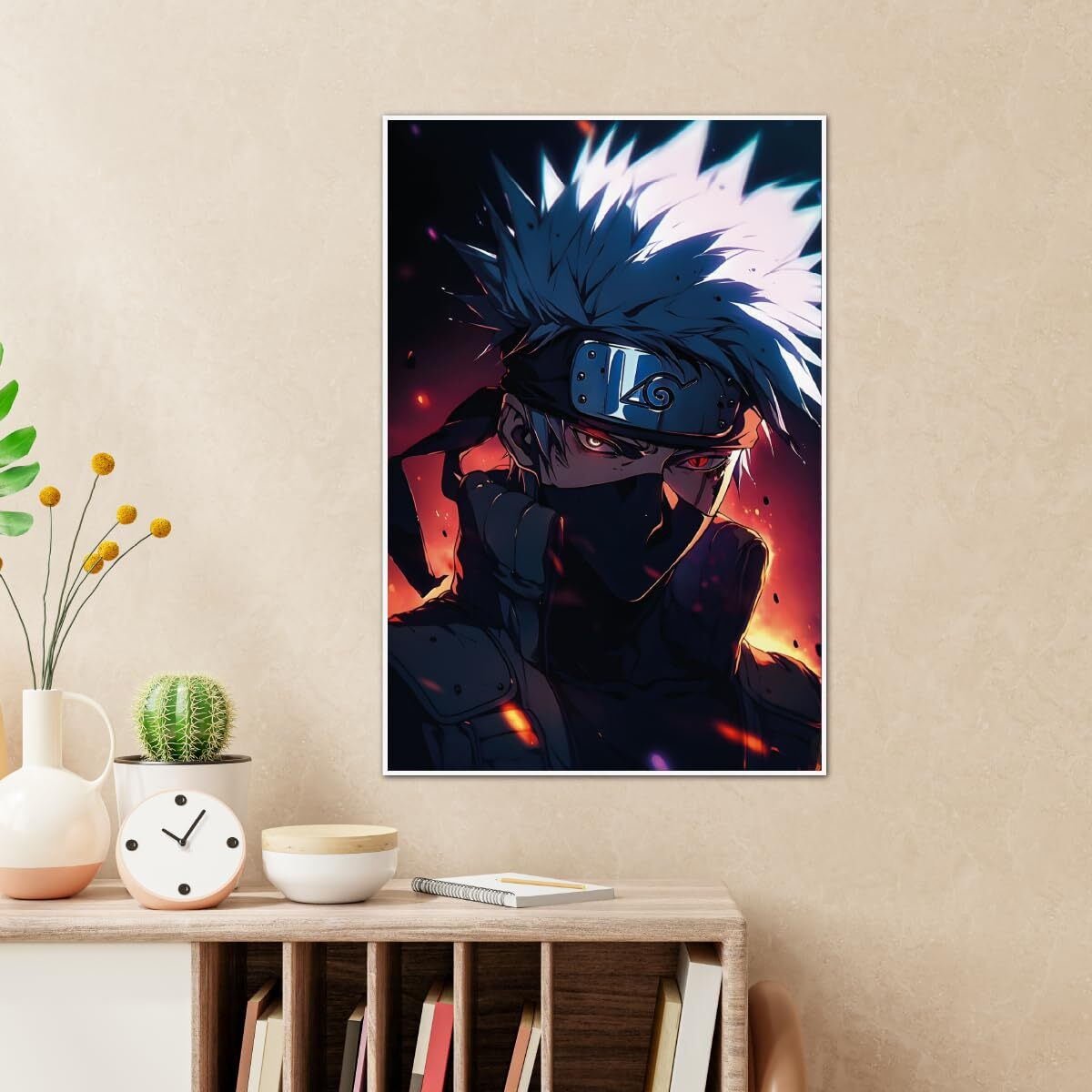 Tenorarts Kakashi Hatake Poster Naruto Anime Wall Posters With Thick 300 Gsm Matt Finish Paper (18Inches X 12Inches)