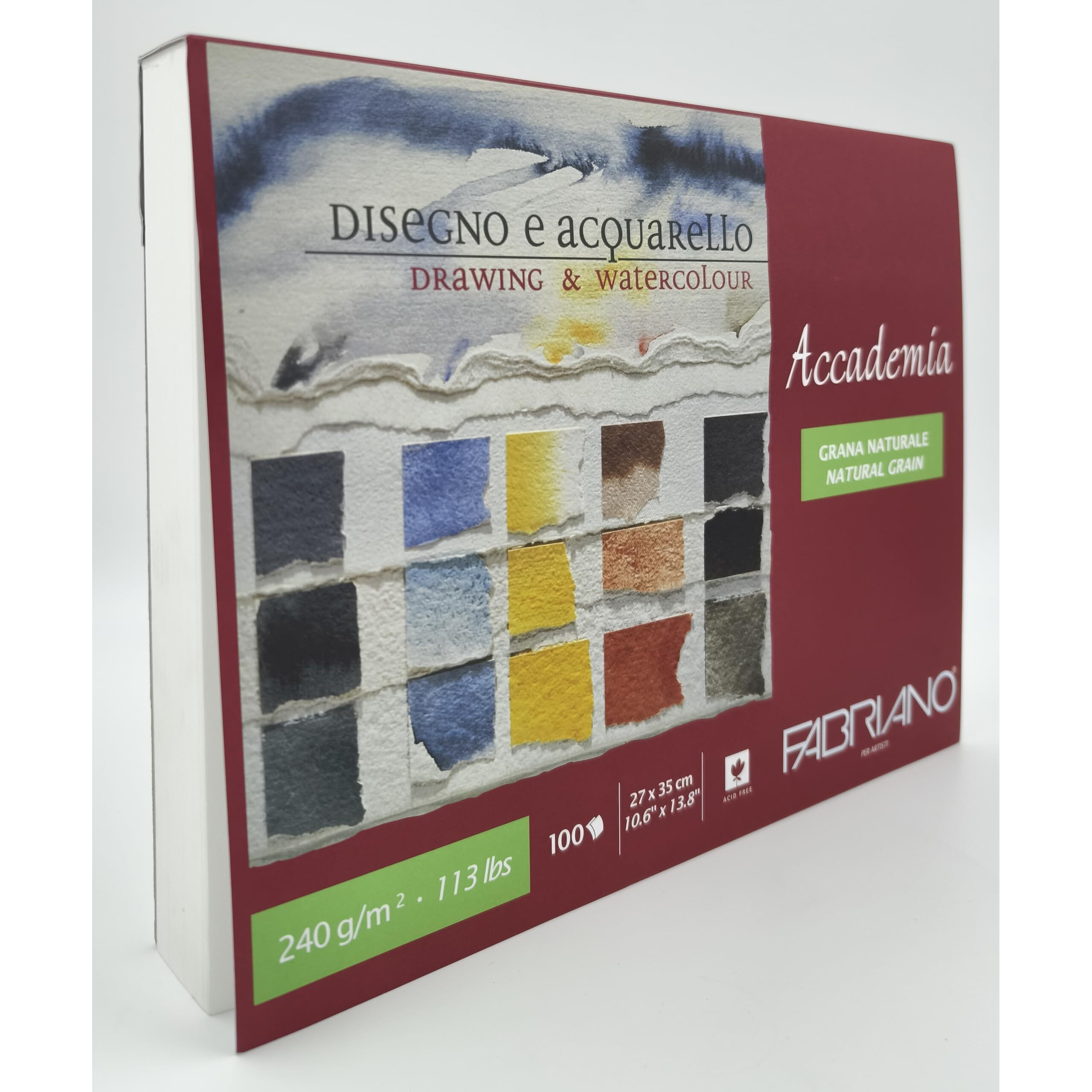 Fabriano Accademia Drawing & Watercolour Pad 240 Gsm 27 X 35 Cm