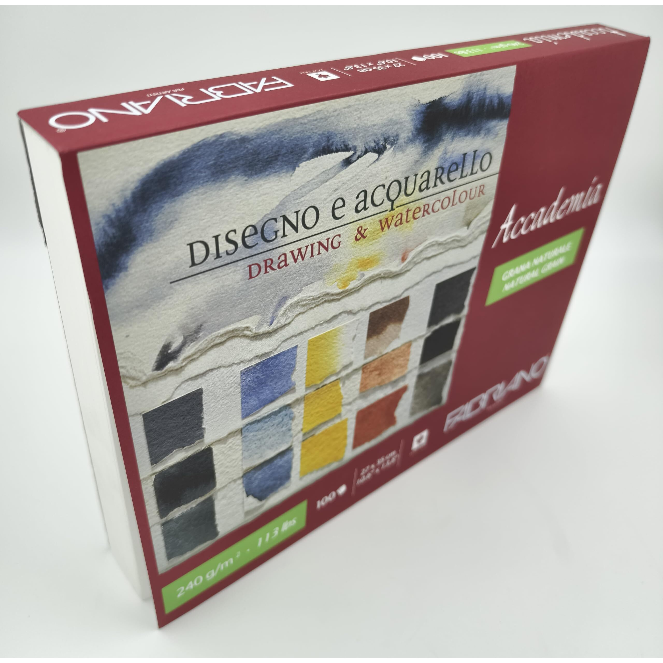 Fabriano Accademia Drawing & Watercolour Pad 240 Gsm 27 X 35 Cm