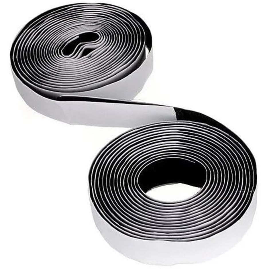 Amazon Brand  Eono Self-Adhesive Hook And Loop Tape Sticky Back Fastener Roll Nylon Heavy Duty Velcro Strips Fastener For Home, Office, School Crafting Organization (2.5Cm X 400Cm Black)