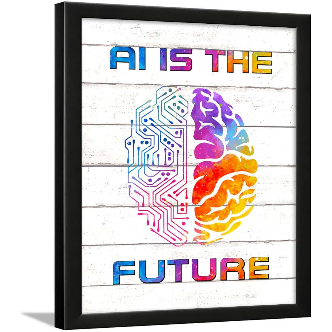 Chaka Chaundh - Artificial Intelligence Quotes Frame - Ai Quotes Wall Art - Robotics Quotes Wall Decor - Machine Learning Wall Poster - (14 X 11 Inches)