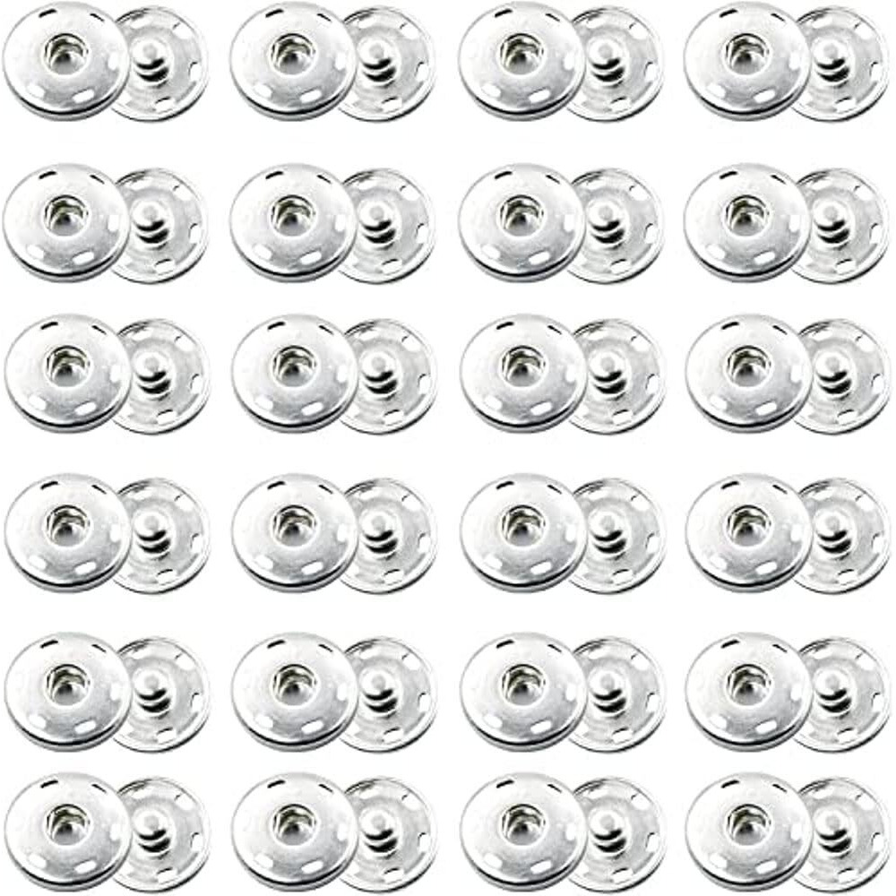 On Blow (Pack Of 200) Sew-On Snap Buttons Metal Rust Proof Snap Fastener Buttons For Sewing Clothing (Size 1) 8 Mm