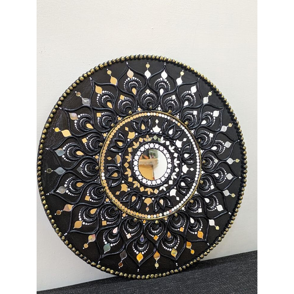 Vinayak Gallery Mirror's Kit For Lippan Art Project Jewellery Making Also Use All Craft Work (220 Pieces Of Per Shape Total 1320 Pieces) Free 1 Liquid Fabric Glue Cone, Silver