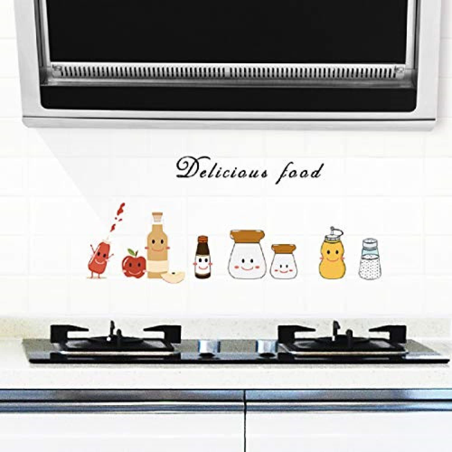 Jaamso Royals Multicolor Kitchen Tool Design Vinyl Peel And Stick Self Adhesive Oil Proof Home Decor Wall Sticker (30 Cm X 90 Cm)