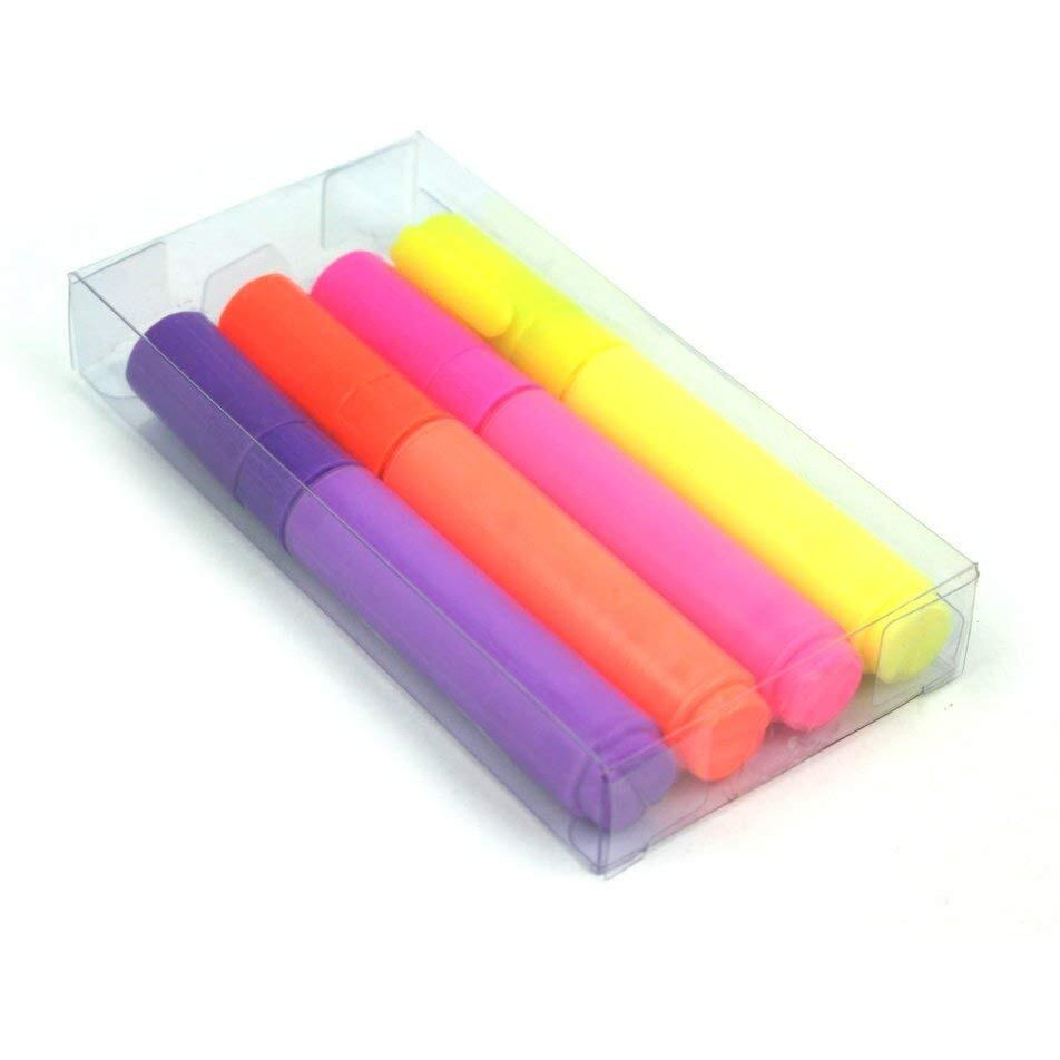 Domo Nscribe Neon Chalk Marker Used On Chalk Labels, Mirrors, Glass And Metal, Set Of 4 Colors - 8Mm (Purple, Orange, Pink, Yellow)