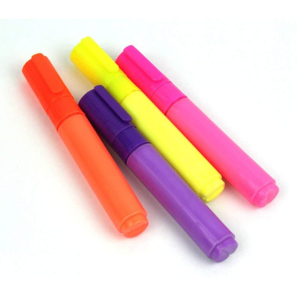 Domo Nscribe Neon Chalk Marker Used On Chalk Labels, Mirrors, Glass And Metal, Set Of 4 Colors - 8Mm (Purple, Orange, Pink, Yellow)