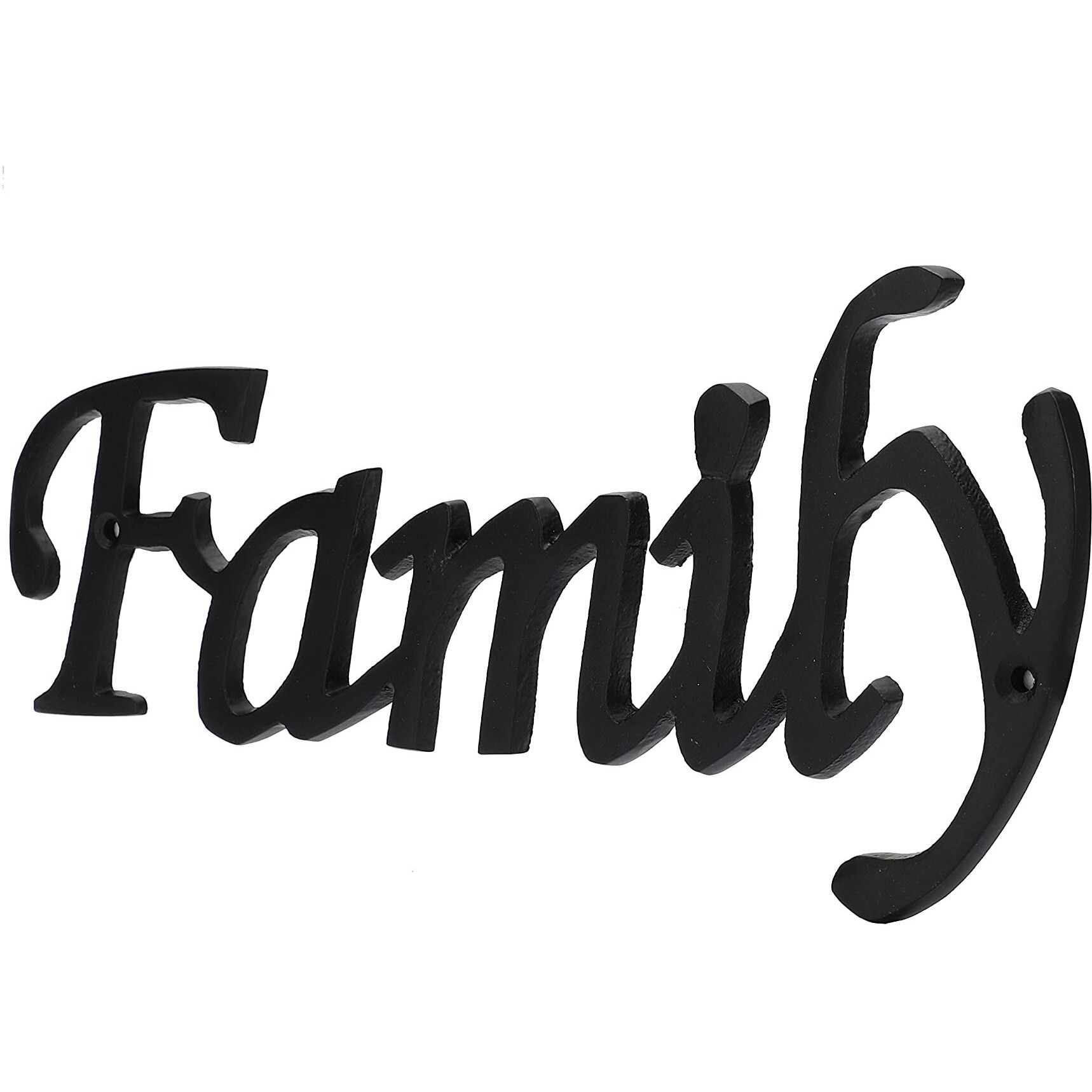 Purestory Wall Hanging Family | Wall Decor Signs | Home Decor Items For Living Room | House Decorative Items | Interior Decoration Items | Decorative Items For Home (Black)