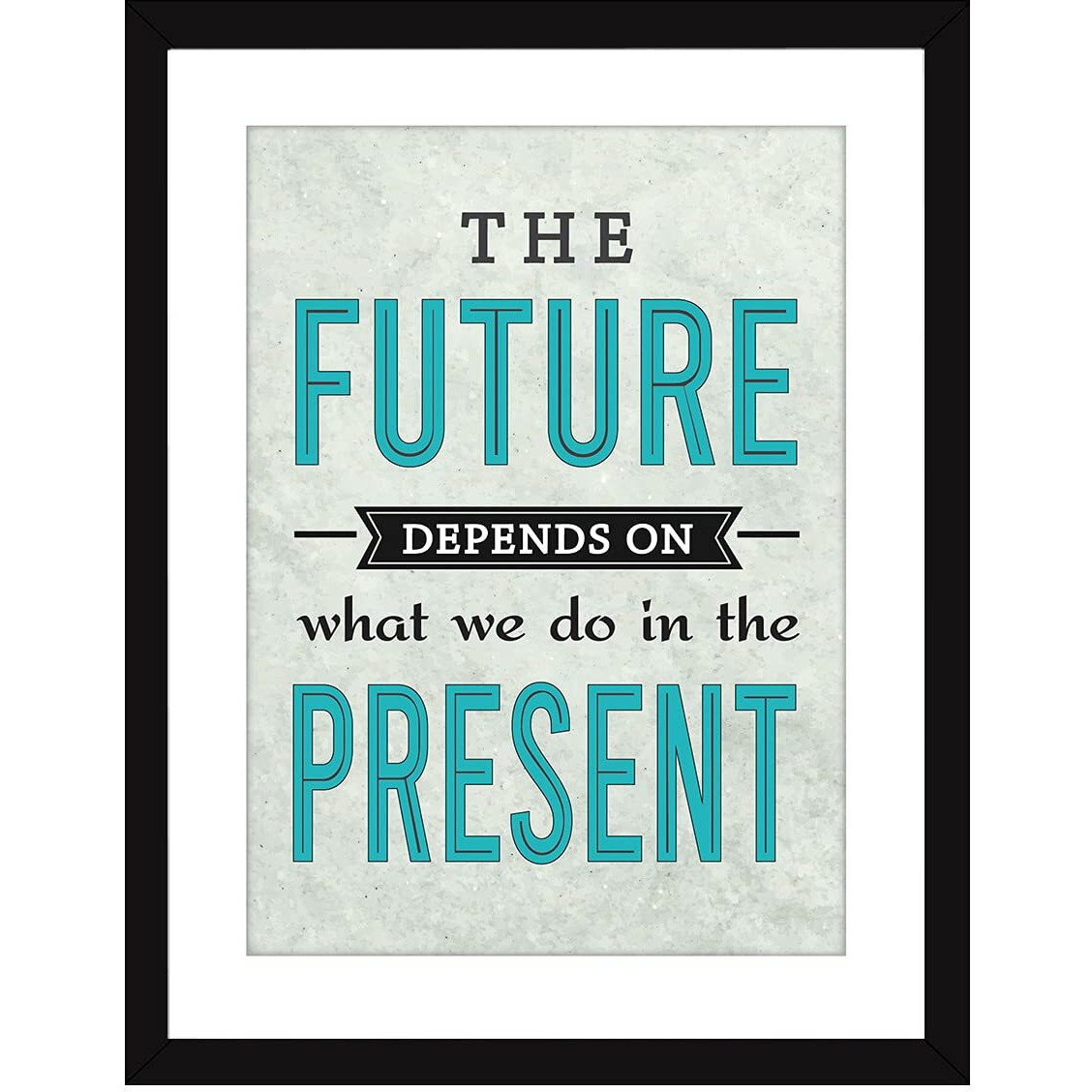 Chaka Chaundh Synthetic Wood Motivational Photos With Quotes Framed Poster (34 X 27 X 4 Cm) Multicolor