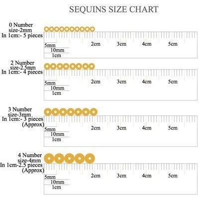Embroiderymaterial 4 Mm Sequins Sitara For Craft, Embroidery, And Jewellery Making (Water Color, 50 Gram)