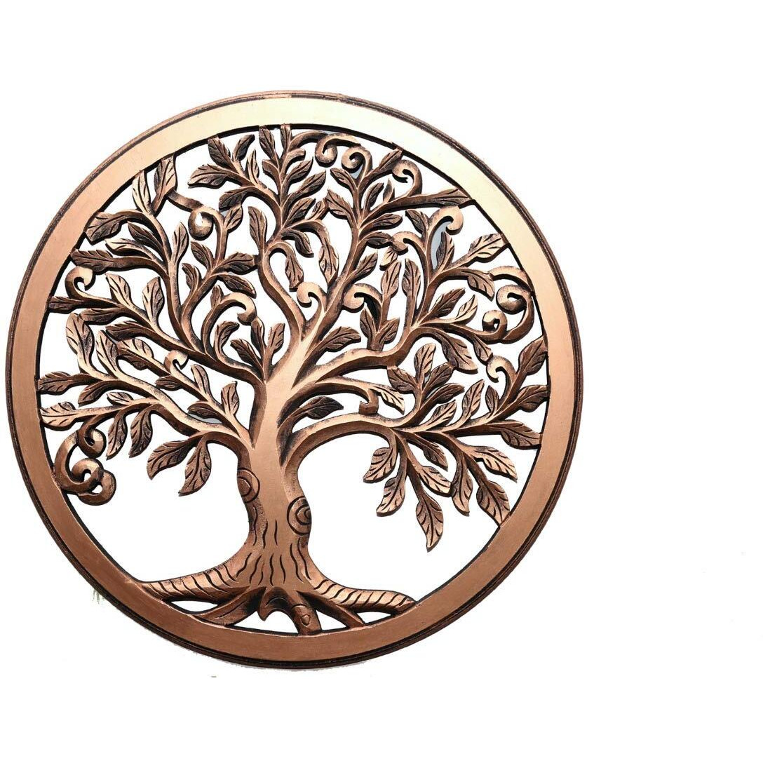 Kesha Spree Wall Decor Hanging, Tree Of Life Design, Wall Mounted & Hanging For Home Decor, Living Room Decor 22 Inch (Bronze)
