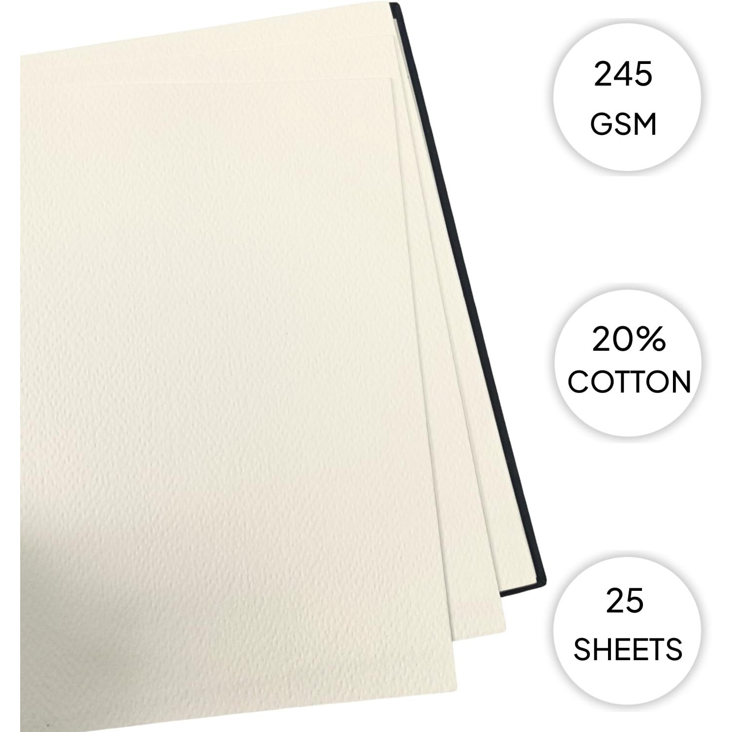 Zen Sangam Express Your Mind, Square 10.5X10.5Cm Spiral Watercolor Journal | 245 Gsm 20% Cotton Cold Pressed | 25 Sheets, 50 Pages | Durable Sketchbook For Artists & Professionals | Acid-Free | Purple