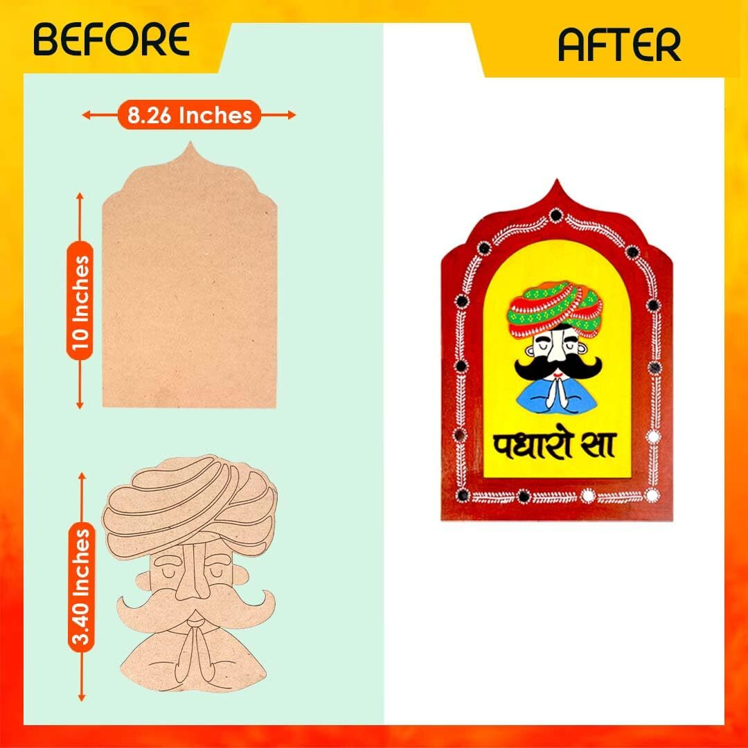 Solobolo Welcome Door Decor Item |Decorative Wall Art And Craft Kit | Bedroom | Home Decor | Office | Gift | Wall Hanging For Home Decoration | Balcony Decor | Birthday Gift For Age 5 6 7 8 9 10 12 15