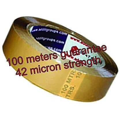 Add-It Tapes 1.5 Inches 100 Meters Brown Set Of 8