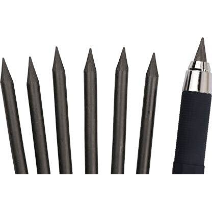 Hookcart Mechanical Pencil Extra Smooth Art With Clutch Mechanism For 2B, 4B, 6B, 8B Leads + 6 Lead Refills (4B/5.6Mm)