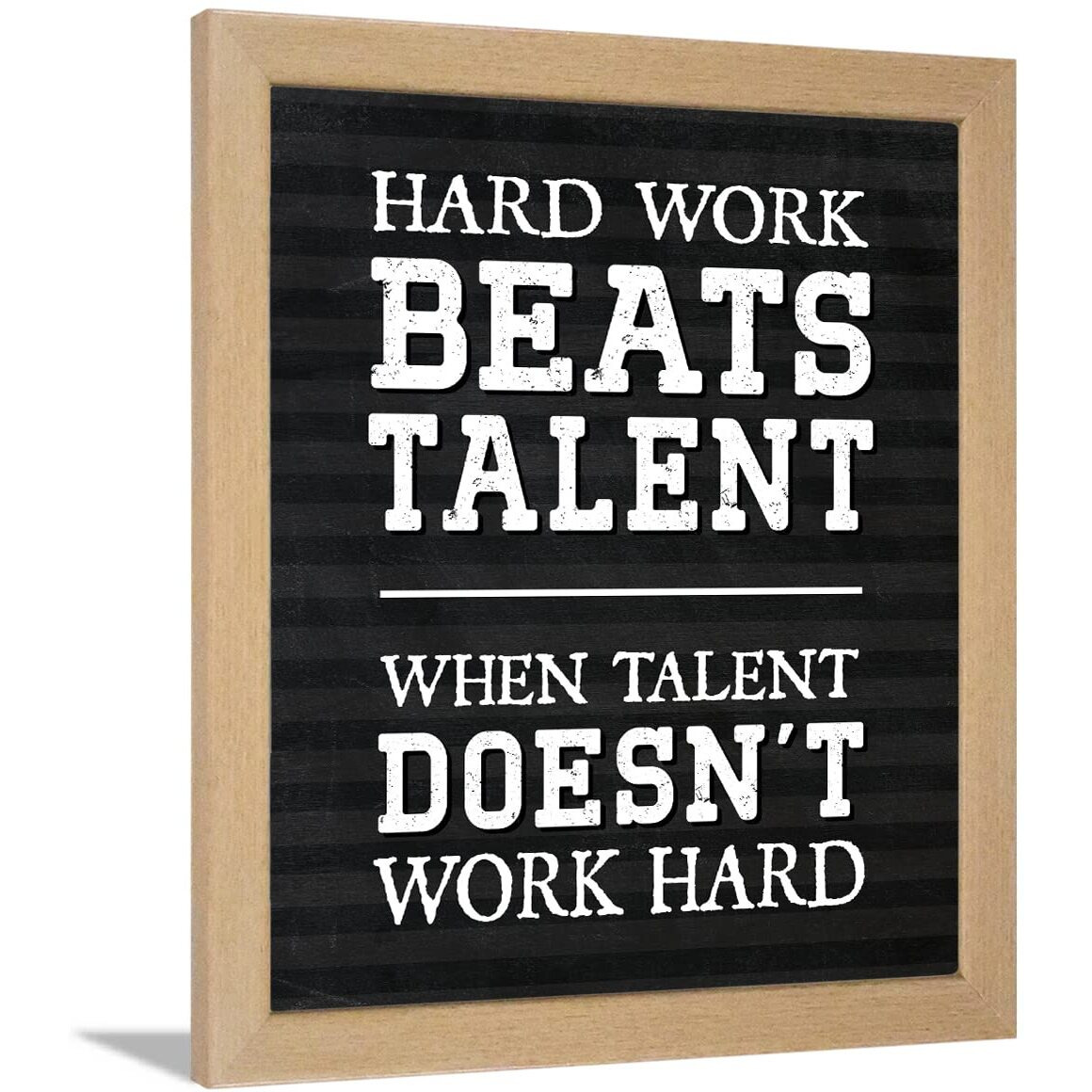 Chaka Chaundh - Hard Work Quotes Wall Frames - Hard Work Motivational Posters With Frame - Motivational Quotes Wall Framed Posters - (13.6 X 10.6 Inches)