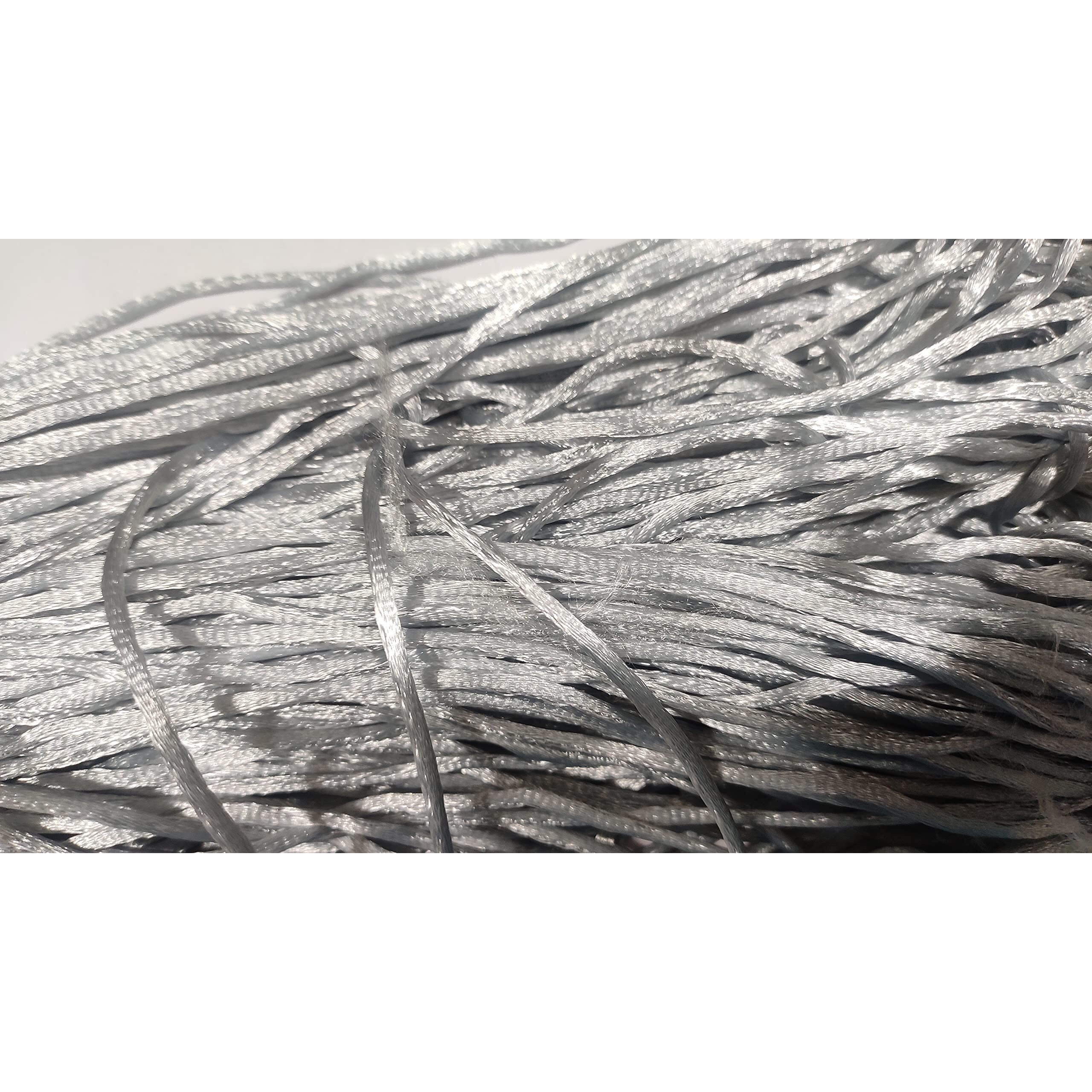 Omx 2.5 Mm, 60 To 75 Mtr, Thick Malai Macrame Cord/Malai Dori/Silk Macrame, Bugtail Satin Cord Shamballa Beading Kumihimo String (White)