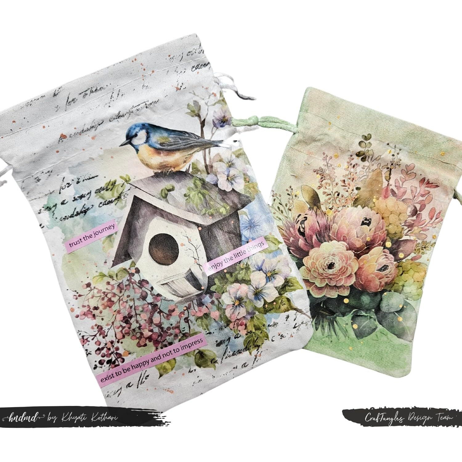 Craftangles Decoupage Napkin / Tissue / Collage Paper - Combo 20 (Pack Of 5)
