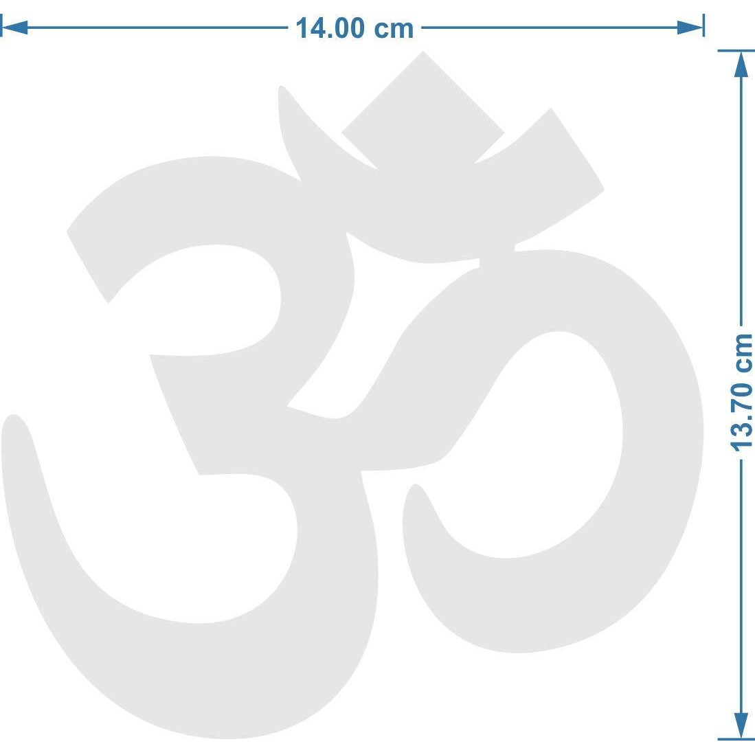Chote Mote Seller - Om (Golden) Wall Mirror Stickers For Wall, Acrylic Mirror Wall Decor Sticker, Wall Mirror Stickers, Acrylic Stickers, Wall Stickers For Hall Room, Bed Room, Kitchen.