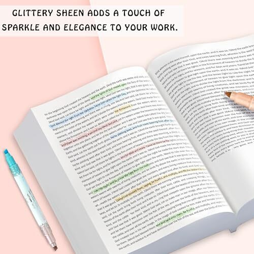 Glun 2 In 1 Gliter Marker, Self-Outline Gliter English Colour Markers, 12 Shades Bullet Journal Pens & English Gliter Shades Pens For Card Making, Scrapbooking, Drawing, And Diy Art Crafts For Kids
