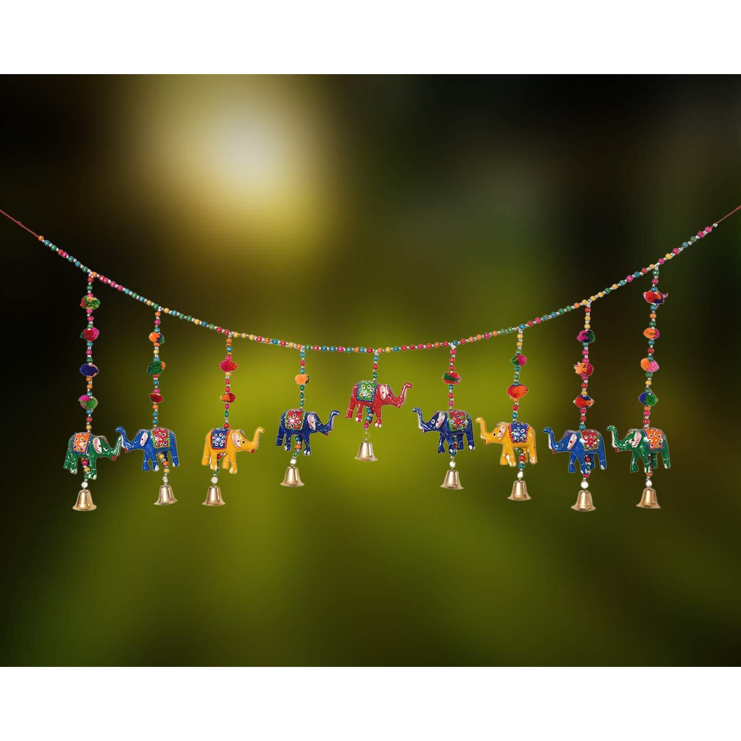 Great Art Elephant Bandhanwar Toran Door Hanging - (133 X 22 X 3 Cm)