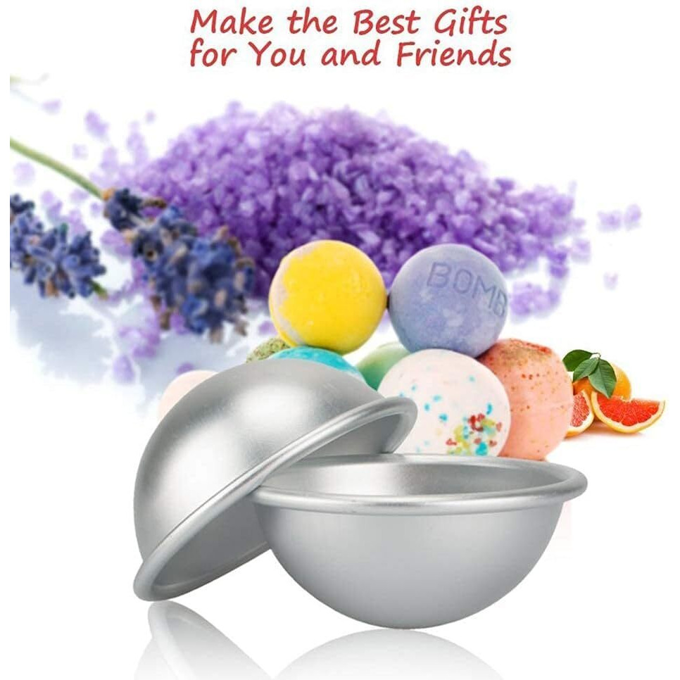 Rinkle Trendz Aluminium Bath Bomb Mould -Set Of 4 Pieces, Size 1.5 Inches