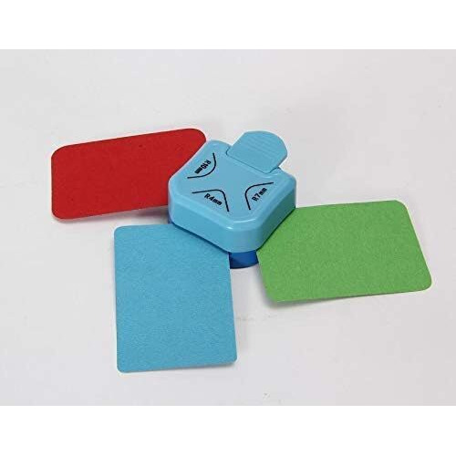 EsKube 3 In 1 Corner Cutter Punch Size R4Mm, R7Mm And R10Mm Rounder For Paper Craft And Photo Cutter Scrap-Booking Angle Eater, Color As Per Availibilty - 01 Pc