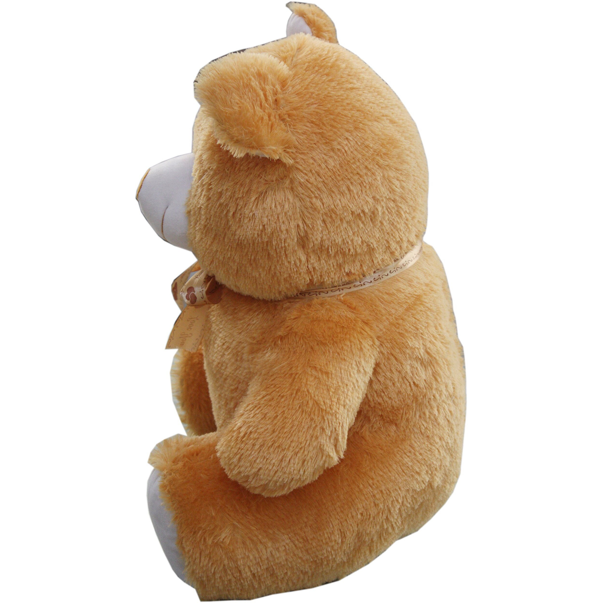 Amardeep Teddy With&quotLove You" Ribbon 50Cms (Brown)