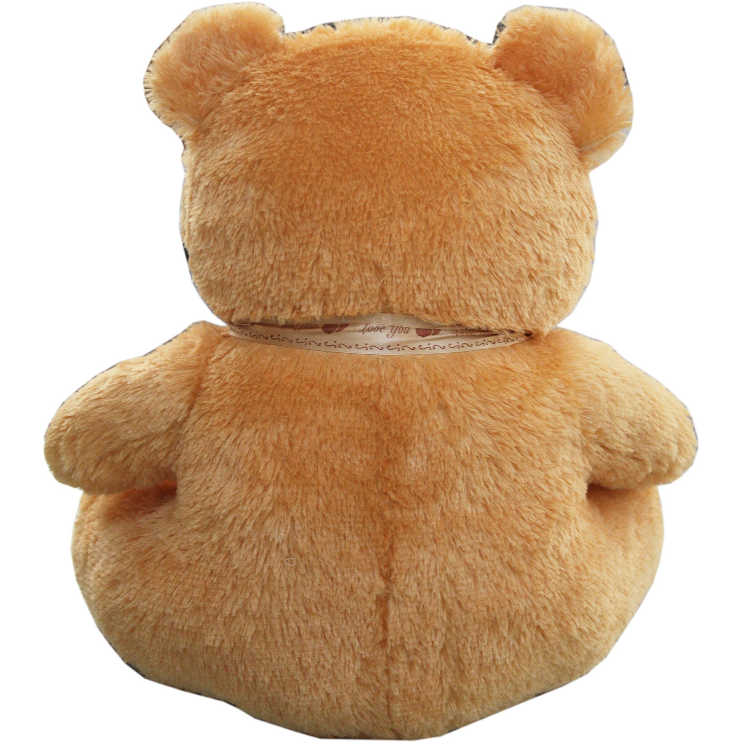 Amardeep Teddy With&quotLove You" Ribbon 50Cms (Brown)