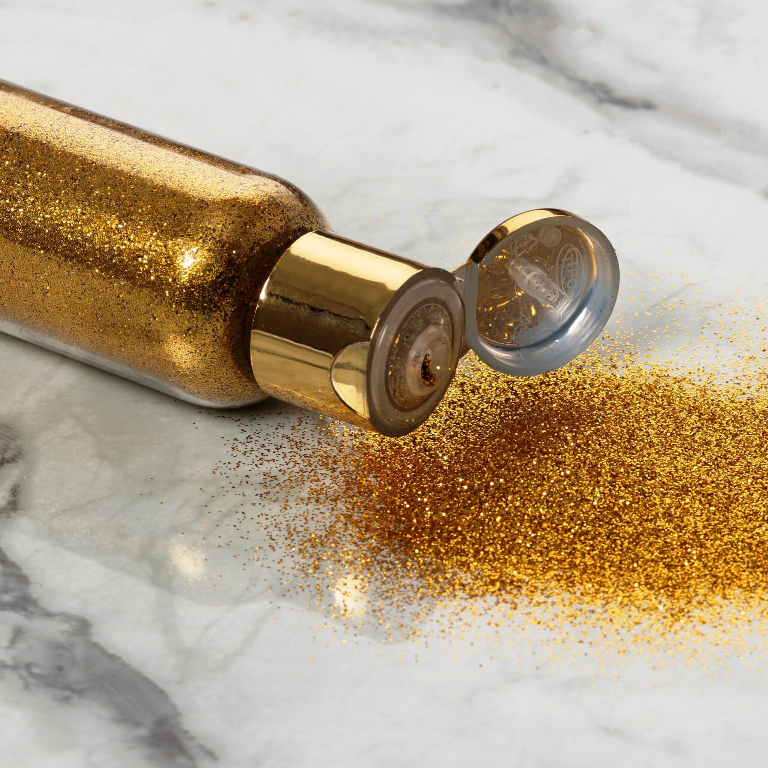 Mahir Glitter Supreme Golden Eco Friendly Glitter 30 Gm Jar