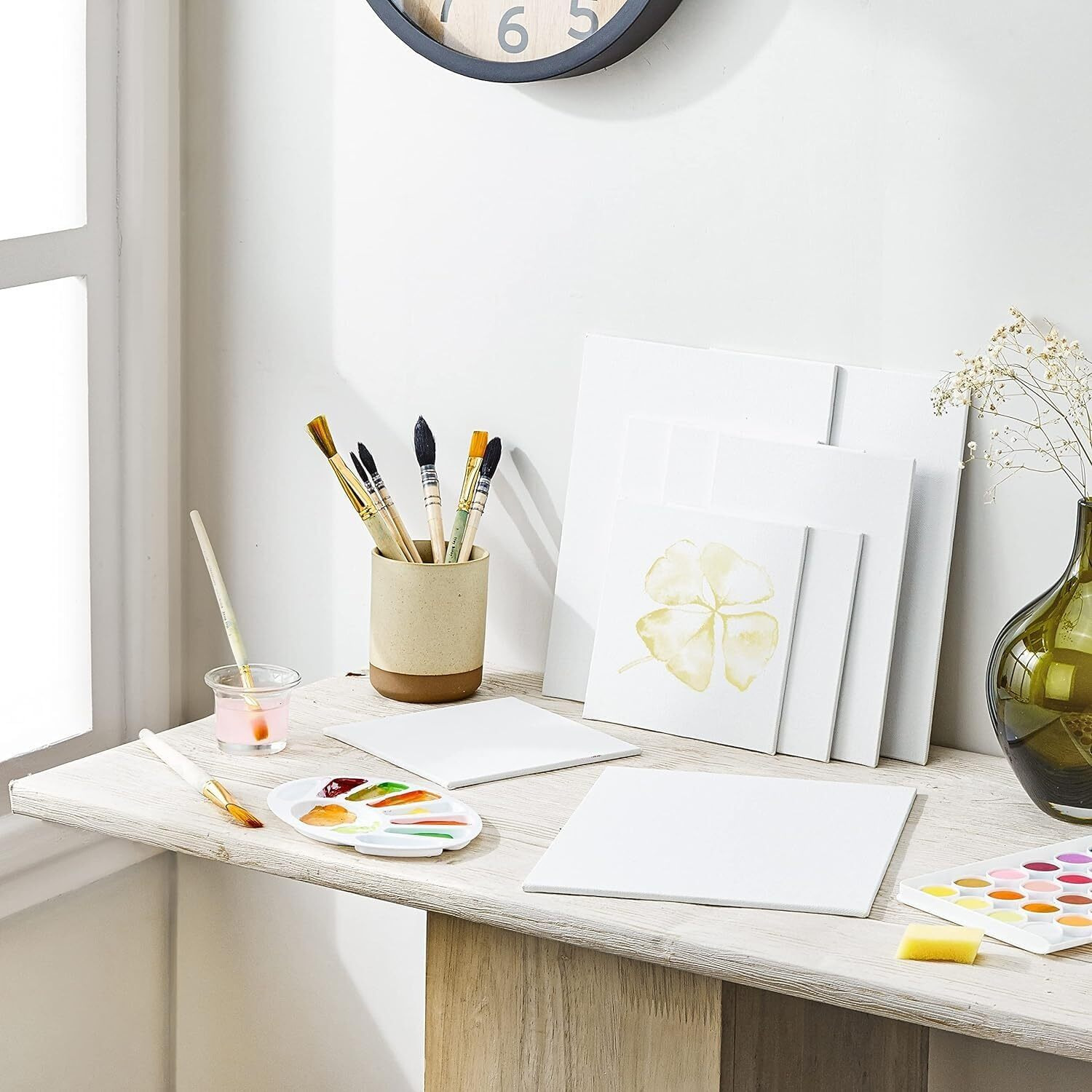 Variety Canvas Fine Grain 100% Cotton Canvas 7Oz Primed Board (Pure White, 24X36 [Pack Of 1])
