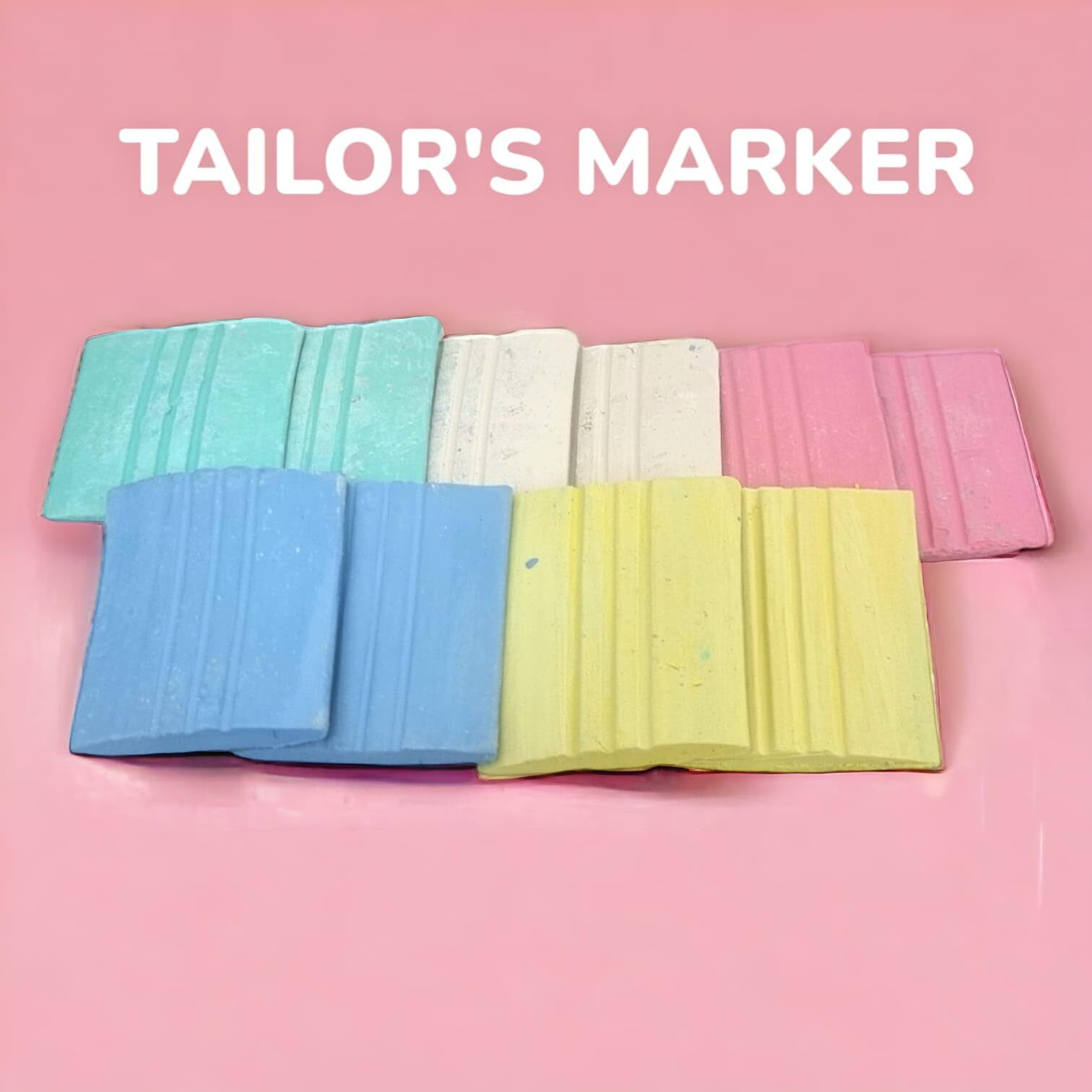 Rianz Pack Of 10 Pieces Smooth Tailor Chalk Markers Box For Perfect Mark's On Fabrics. Ideal For Sewing, Boutique, Quilting, Alteration, Tailoring & Fashion Designing (Pack Of 10 - Multi Color)