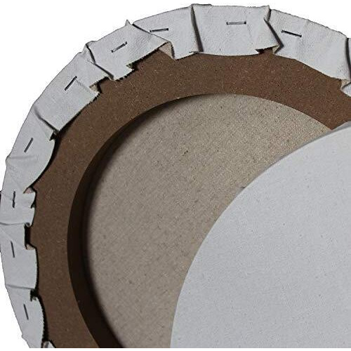 Skyhawk 6 Inch Fine Grain Pre Stretched Round Canvas (Pack Of 4)