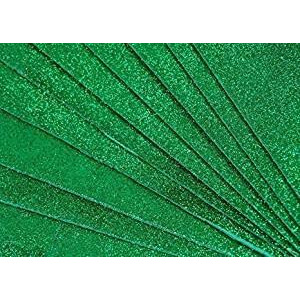 Snow Crafts A4 Glitter Foam Sheet Sparkles Color, For Art & Craft, Decoration, Gift Wrapping, Scrapbooking, Craft Project, Etc (Green)
