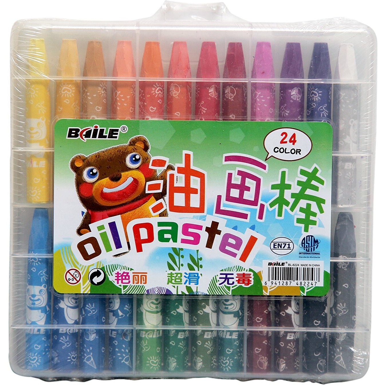 Asint Oil Pastels 24 Shades (Bl-8224)