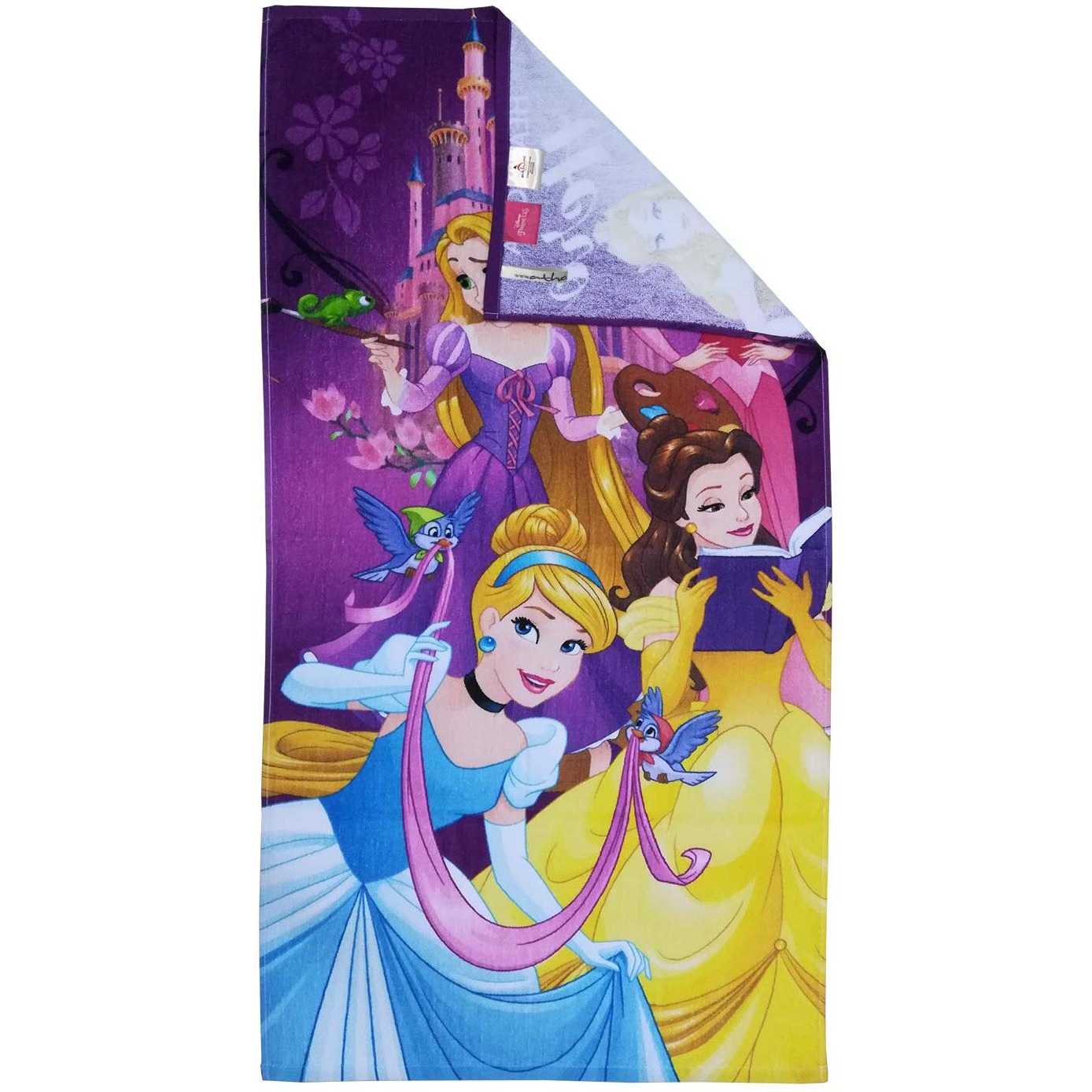 Athom Living Disney Princess & Frozen Premium 100% Cotton Kids Bath Towel 350 Gsm 60X120 Cm Pack Of 2