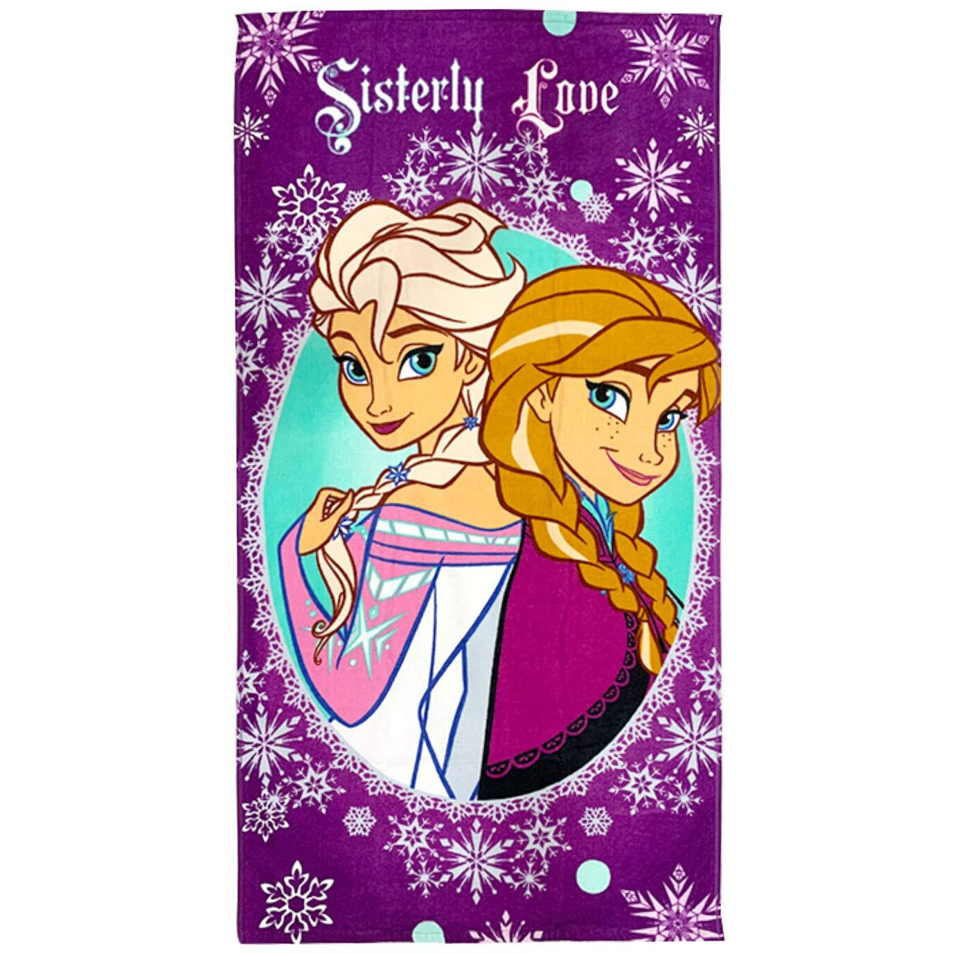 Athom Living Disney Frozen Sisterly Love Elsa & Anna Kids Bath Towel 60X120 Cm Pack Of 2