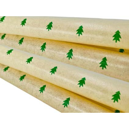 Kidsy Winsy Gift Wrapping Paper (Xmas Trees) | Tissue Paper Gift Wrap | Bouquet Wrapping Paper | Art And Craft | Recyclable Wrapping Paper | Lightweight And Soft | 80 Sheets, 18 Gsm (20 X 20 Inches)