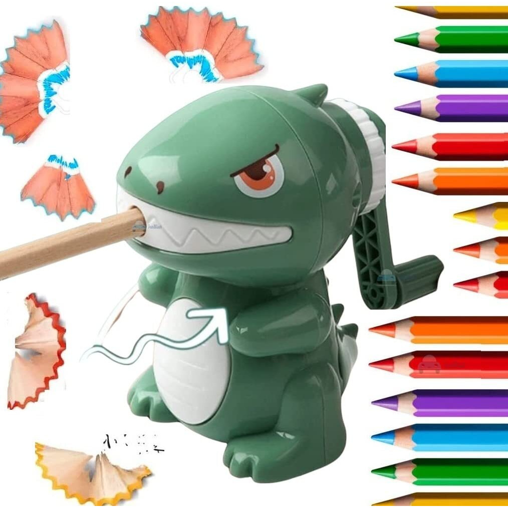 Funblast Sharpener For Kids  Dinosaur Pencil Sharpener, Table Sharpener Machine, Birthday Return Gift, Sharpeners For School Supply And Office (Random Color)