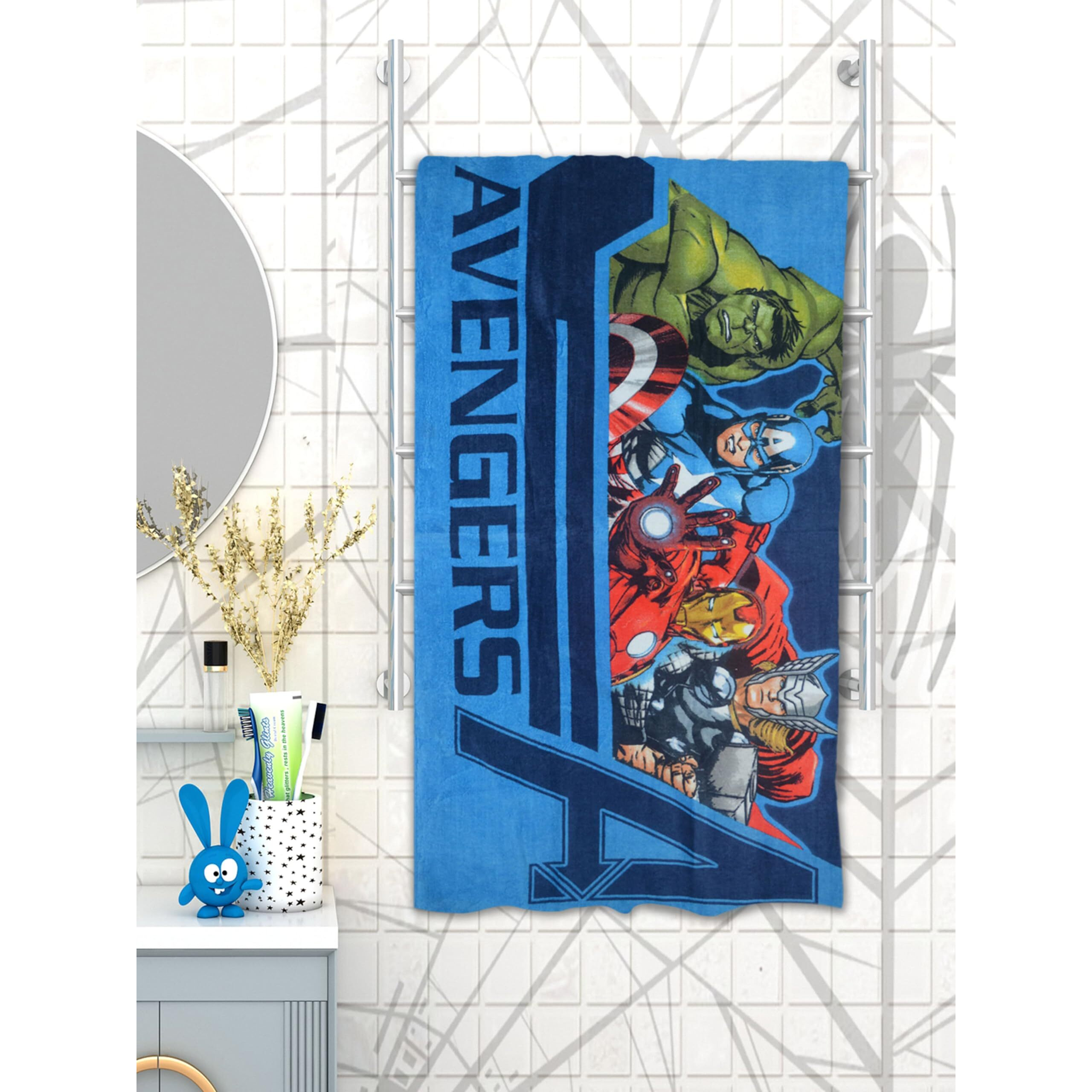 Athom Living Marvel Avengers Kids Bath Towel 350 Gsm 60X120 Cm