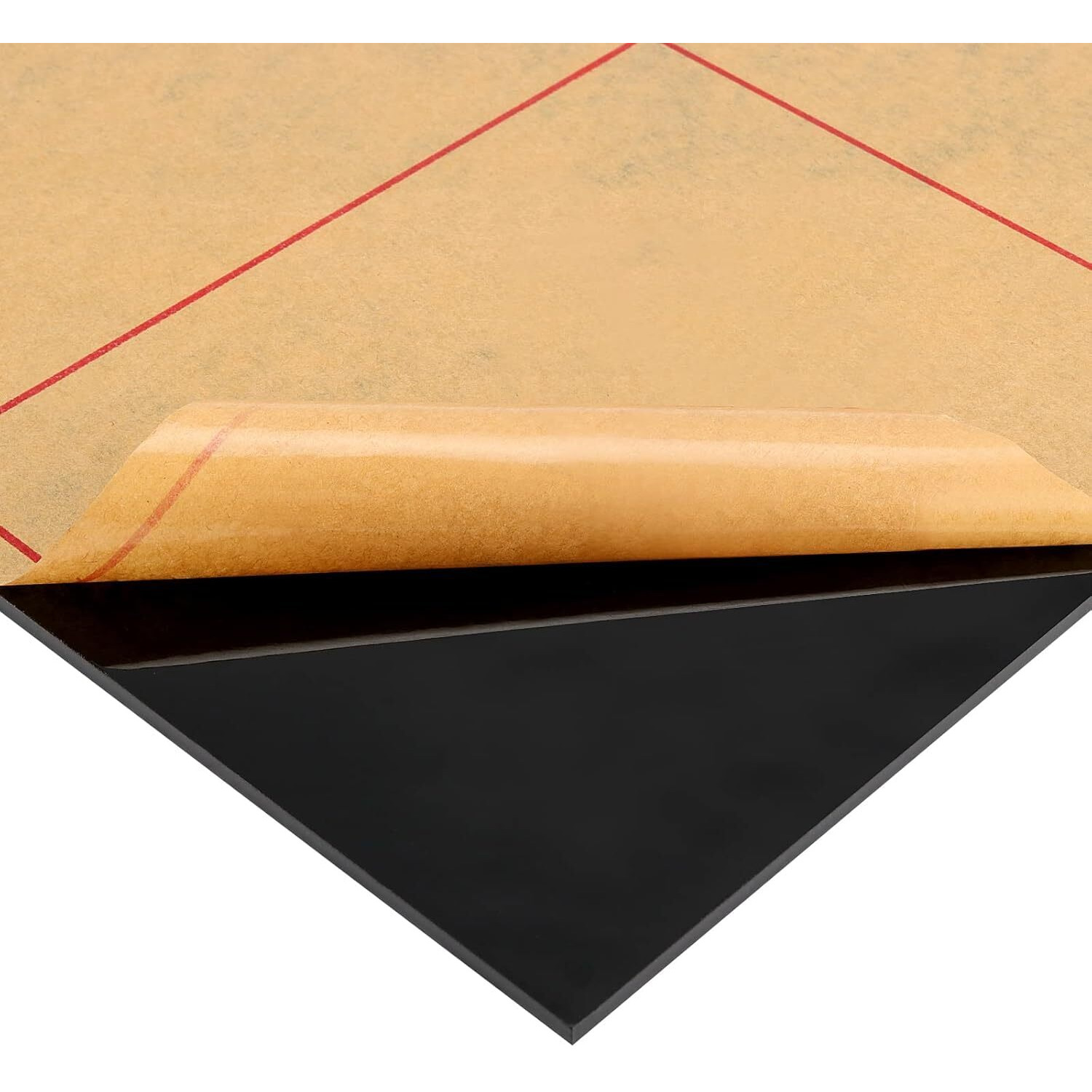 Sure Laser Cut Black Acrylic Sheets, 12 X 12 Inch (300 X 300 Mm), 3 Mm Thickness, Black Plexiglass Square Sheets For Glass Art, Diy Crafts, Photo Frames (Pack Of 2)