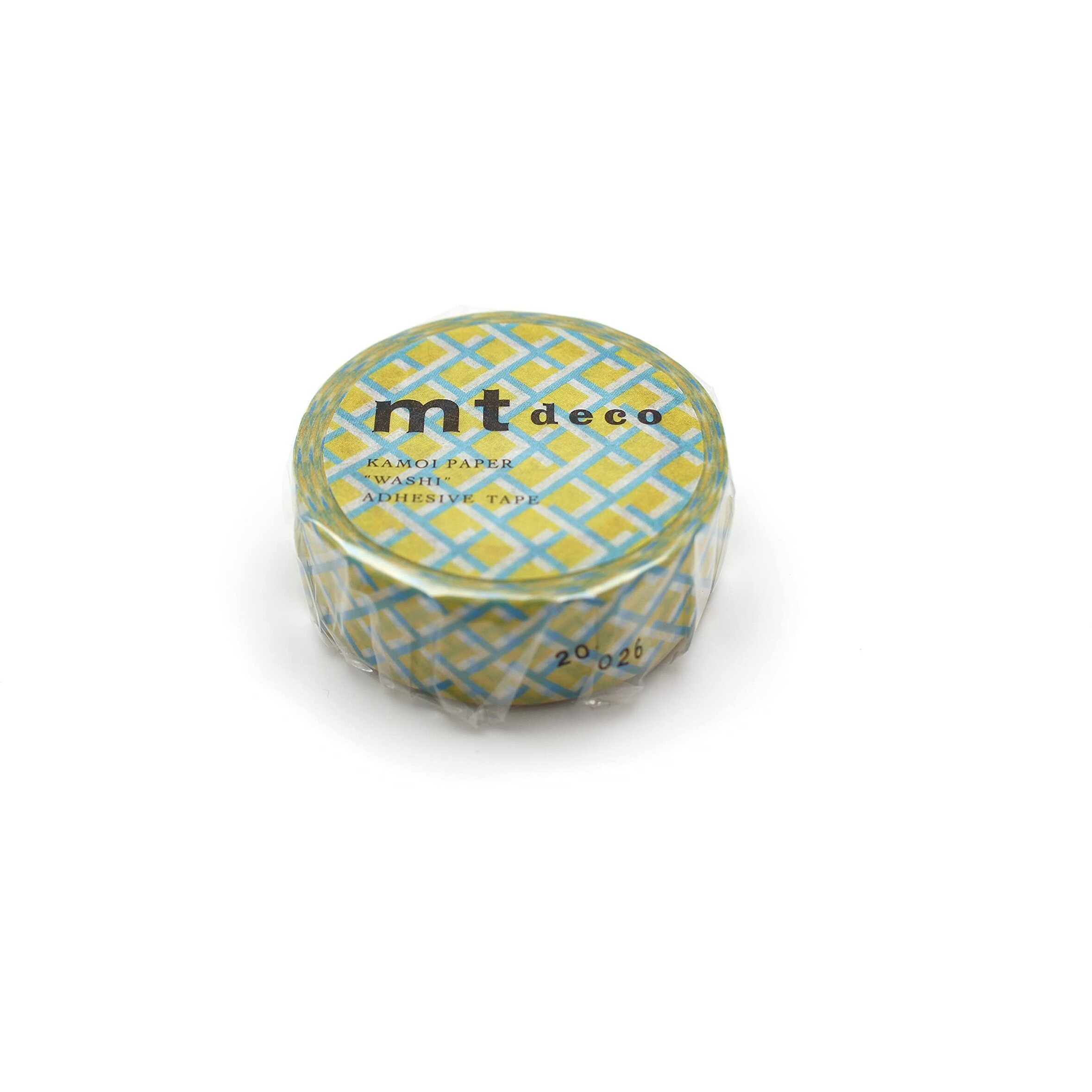 Mt Washi Masking Tape, 15Mm X 7 Mtrs Shade - Mesh Yellow, (Pack Of 1)