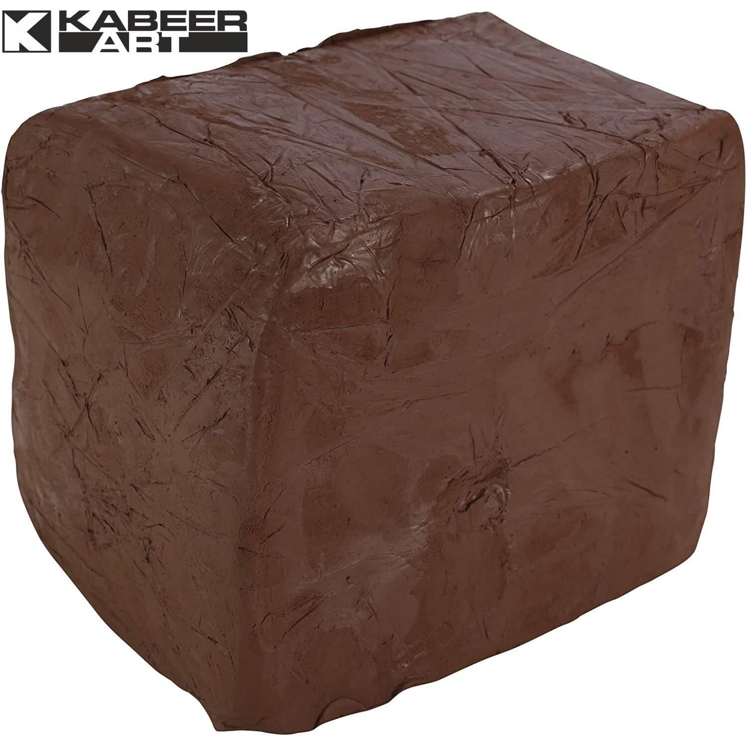 Kabeer Art Modelling Clay Air Hardening Terracotta Pack For Professional Artists Or Students (Brown, 500 Gms)